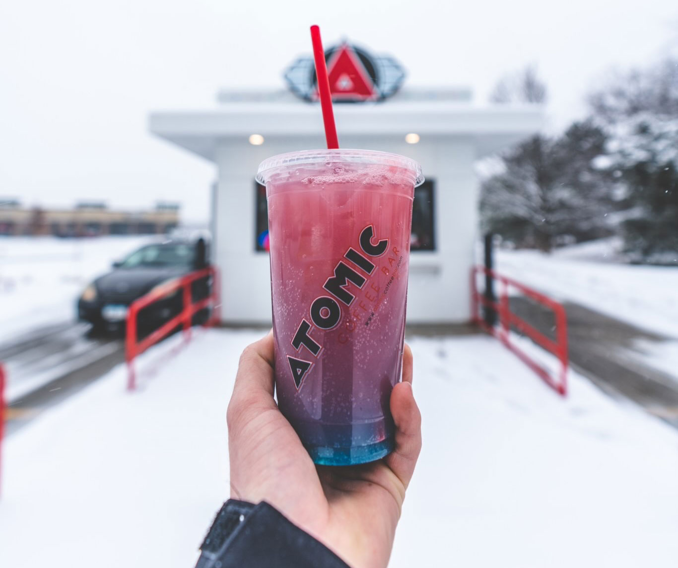 Atomic Coffee Bar West Coast style drivethru coffee located in the